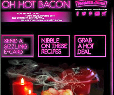 Farmer Johns Oh Hot Bacon Campaign Screenshot